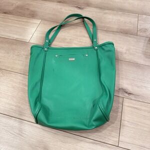 Jewell‎ by Thirty One Daring Abbey Purse 14"x12"x3" Green Bucket Tote Handbag